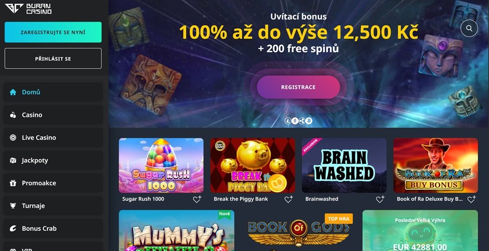 Buran casino homepage