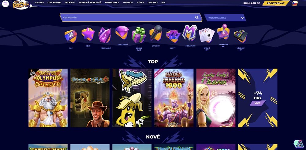 MrPacho casino homepage