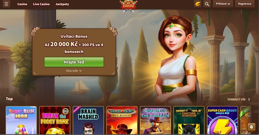 My Empire casino homepage
