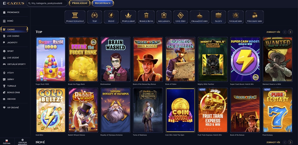 Cazeus homepage