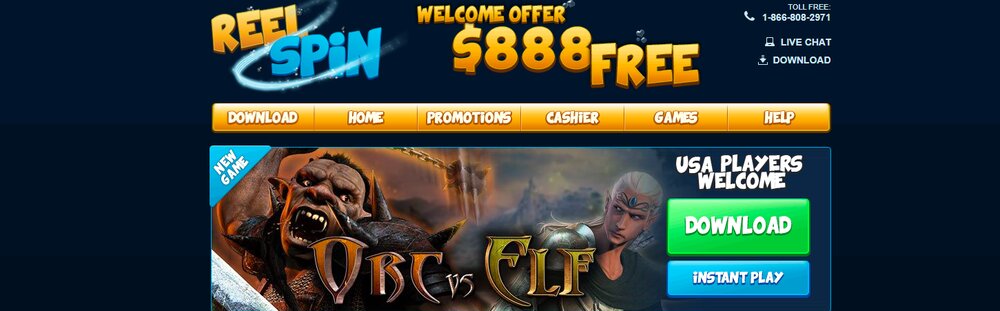 Reel Spin casino HP CZ