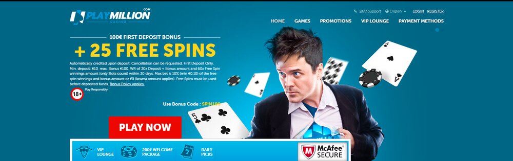 PlayMillion casino HP CZ