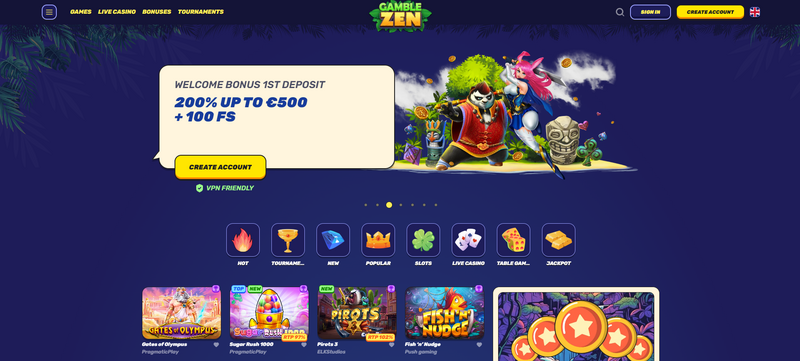 Gamble Zen casino