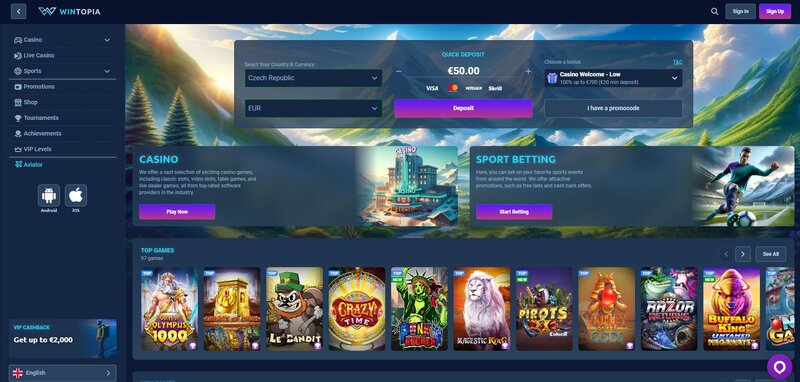 Wintopia casino